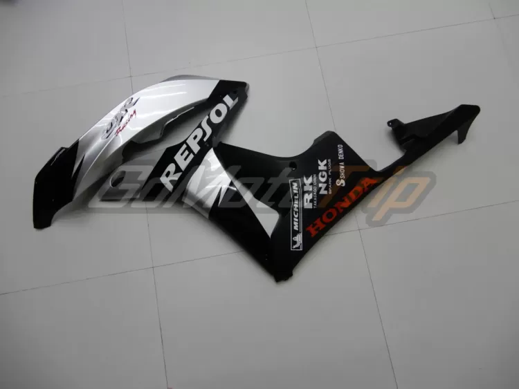 2007-2008-Honda-CBR600RR-Black-Silver-REPSOL-Fairing-7
