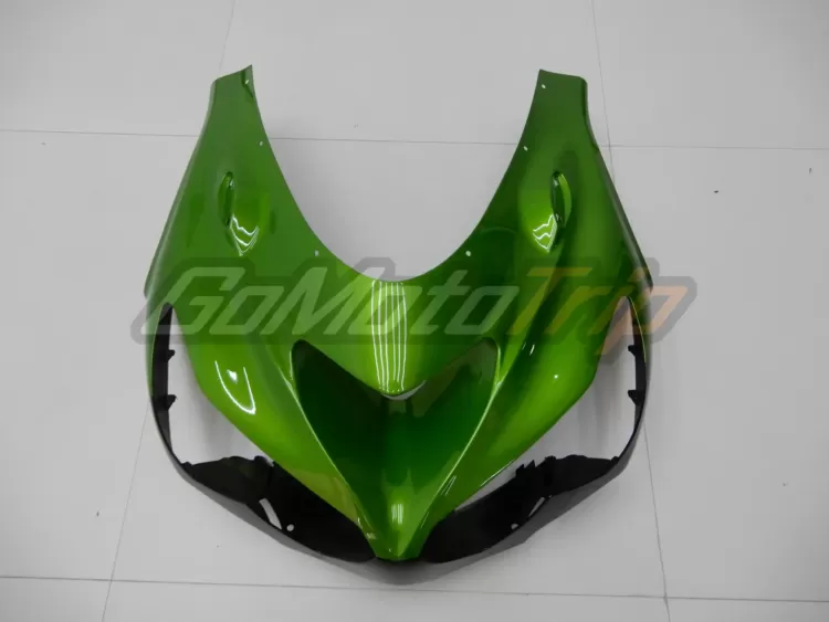 2014 Kawasaki Ninja Zx 14r Black Green Fairing 17