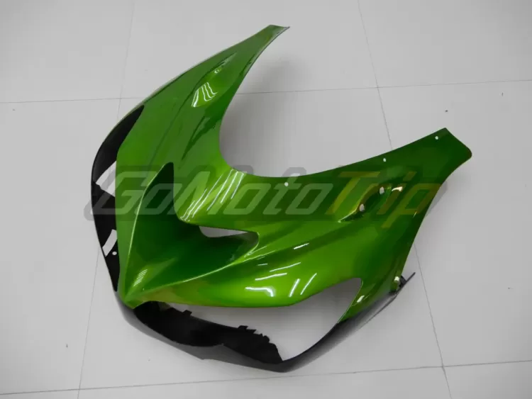 2014 Kawasaki Ninja Zx 14r Black Green Fairing 18