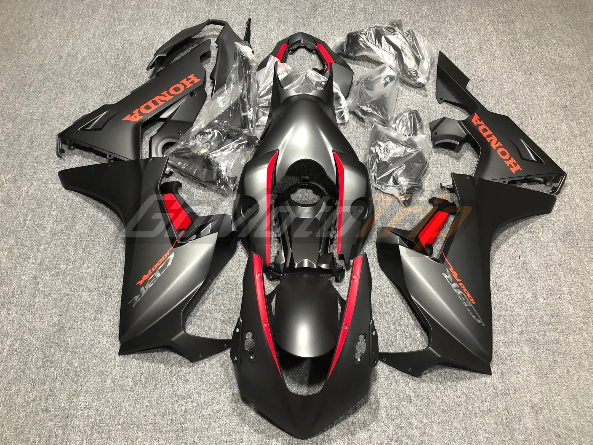 2017 Honda Cbr1000rr Fireblade Black Fairing Kit 1