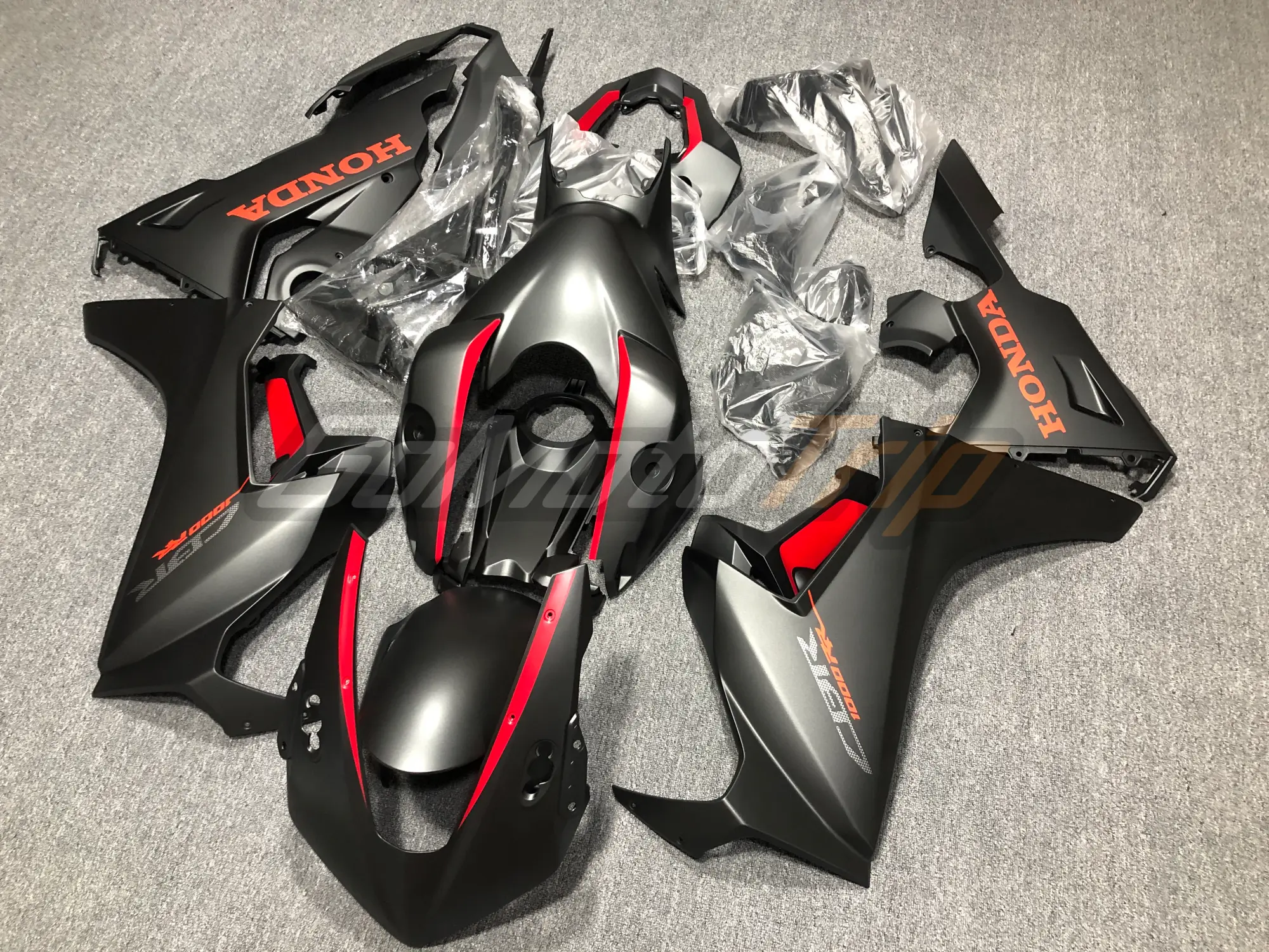 2017 Honda Cbr1000rr Fireblade Black Fairing Kit 2