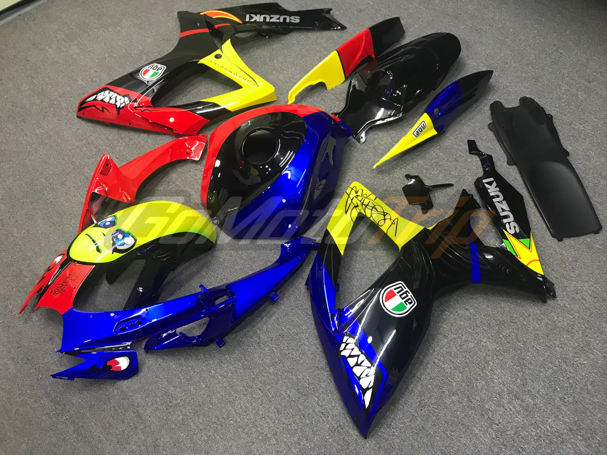 2006 2007 Suzuki Gsx R600 Rossi Shark Fairing 2