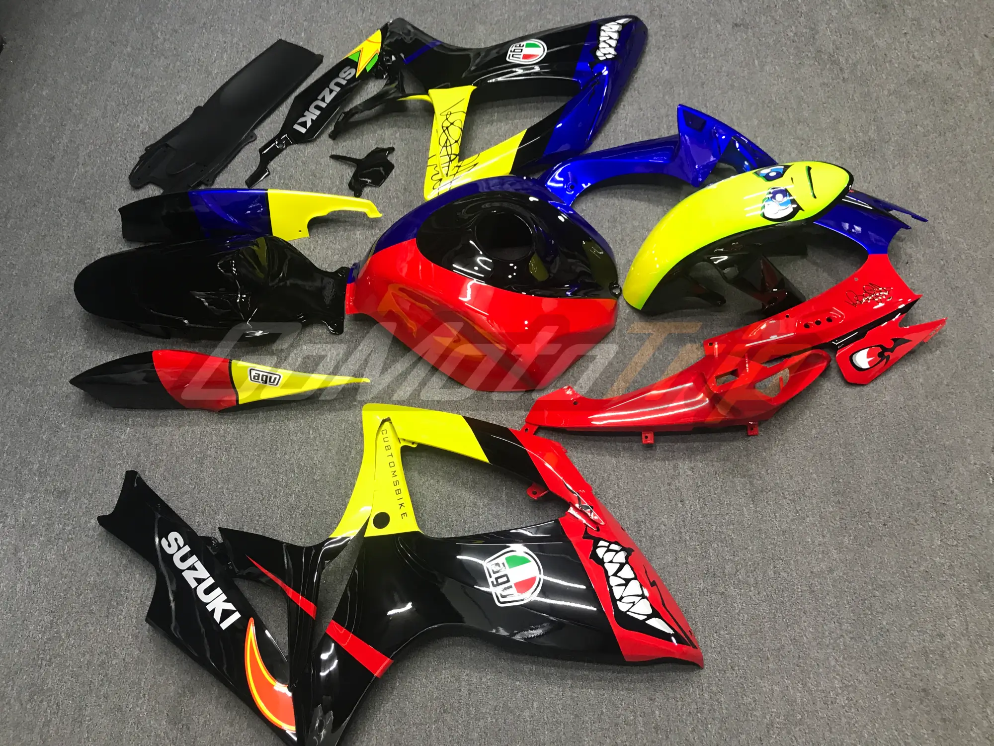 2006 2007 Suzuki Gsx R600 Rossi Shark Fairing 3