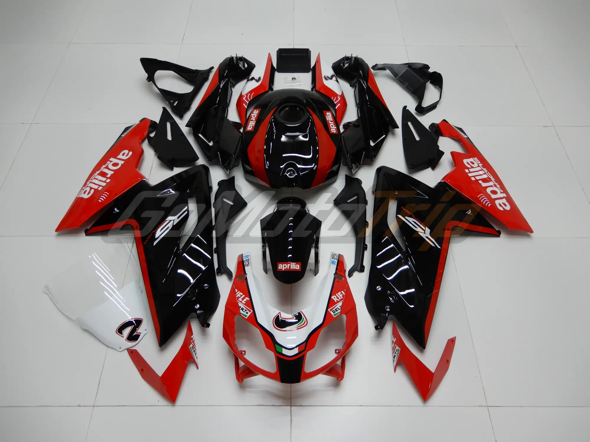 Full Fairing Kit For Aprilia RS125 2006-2011 – ABS Plastic, Pre-Drilled, Heat-Shield & Tank Cover Included
