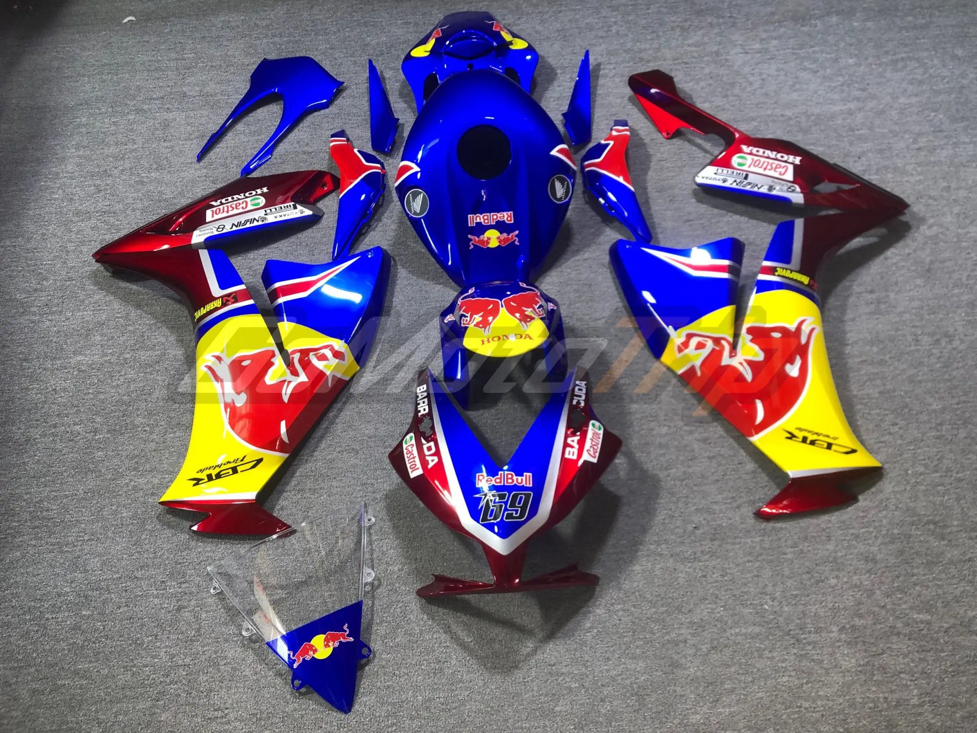 2012 2016 Honda Cbr1000rr 2017 Redbull Fairing Kit 1