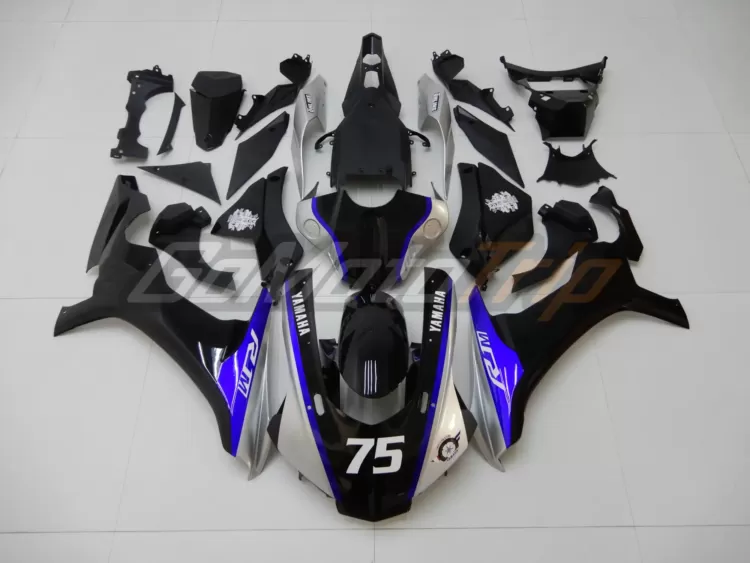 2015-2019-Yamaha-YZF-R1-Black-Liquid-Metal-Fairing-1