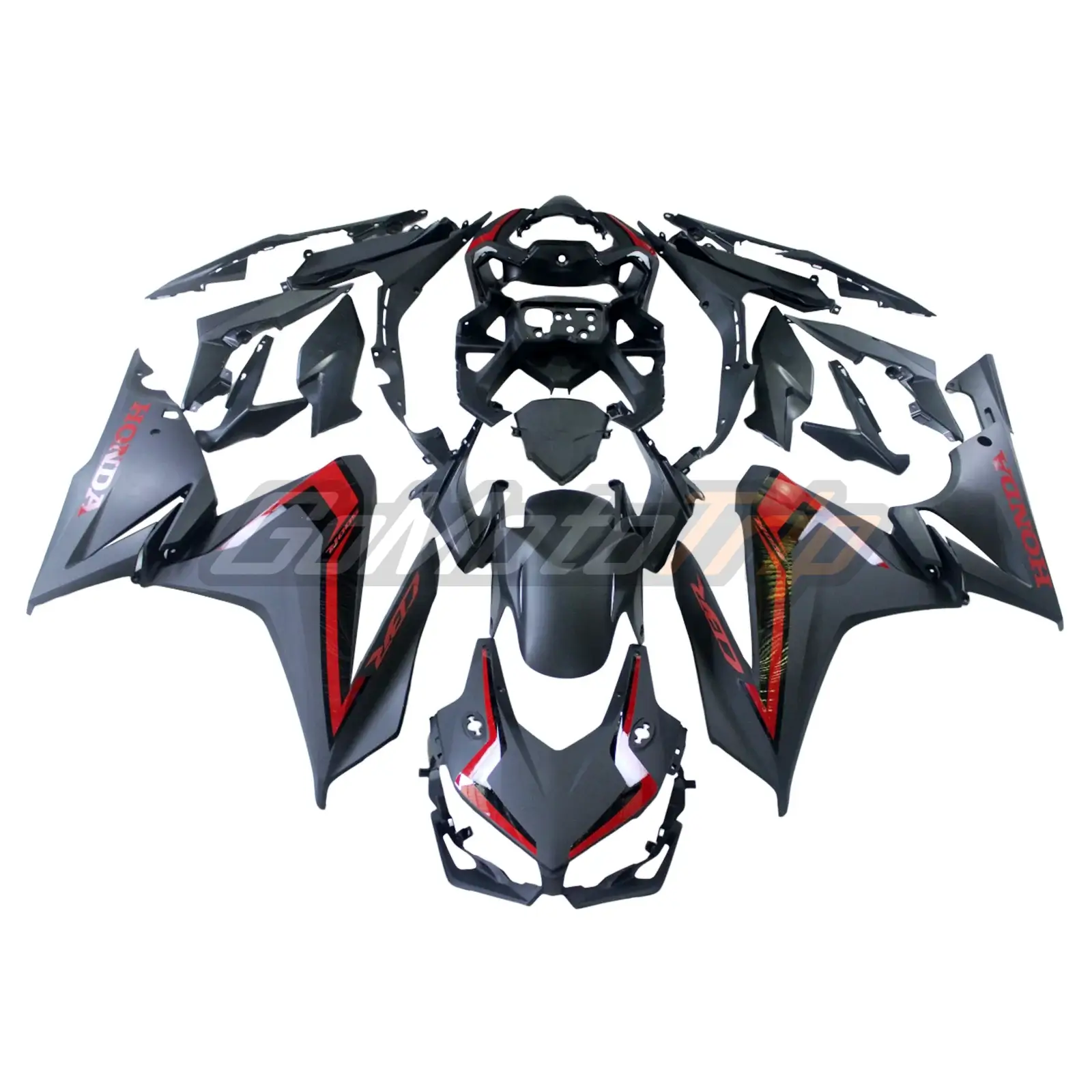 2019-2023 Honda CBR500R Black Fairing Kit 1