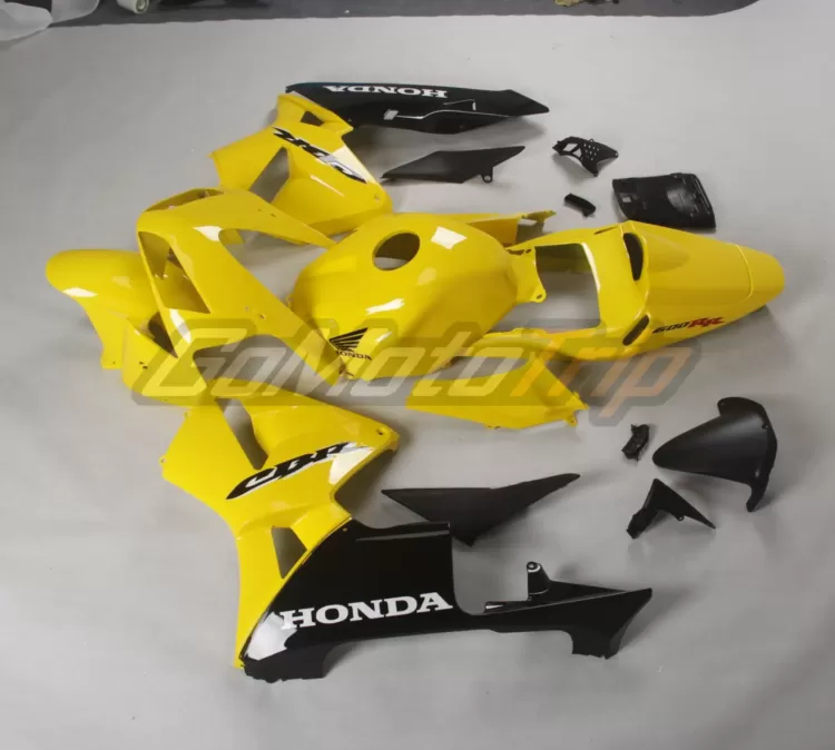 2003-2004-Honda-CBR600RR-Yellow-Black-Fairing-5