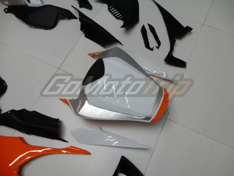 2012 2016 Honda Cbr1000rr Orange Silver White Fairing Kit 12