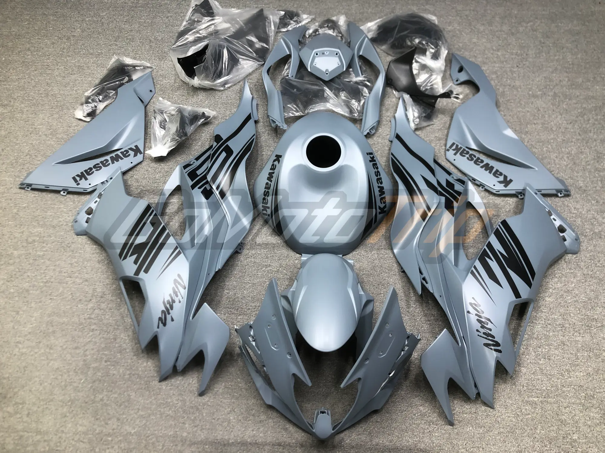 2019 2022 Kawasaki Ninja Zx 6r Nardo Grey Krt Fairing 1