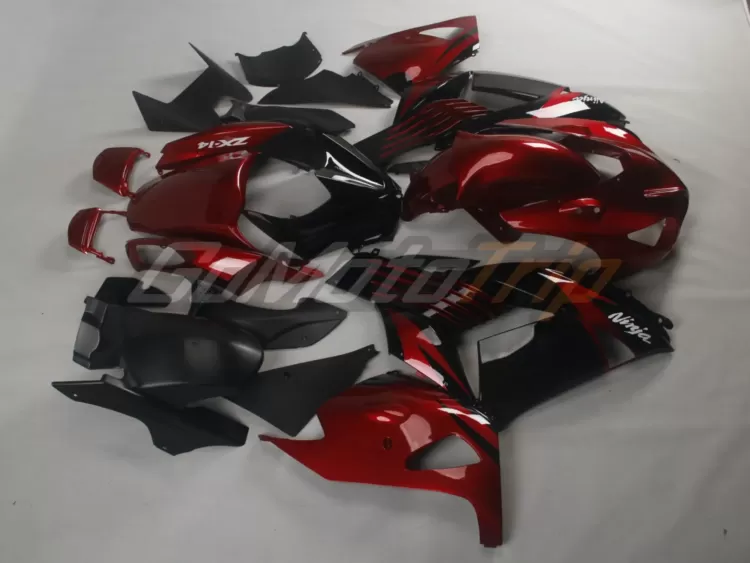 2006-2011-Kawasaki-Ninja-ZX-14R-Black-Red-Fairing-5