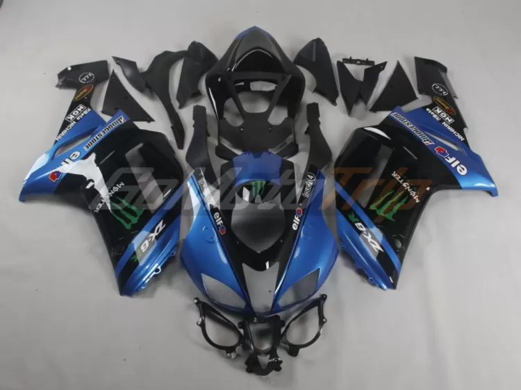 2007-2008-Kawasaki-Ninja-ZX-6R-Light-Blue-ZX-RR-2009-MotoGP-Livery-Fairing-1