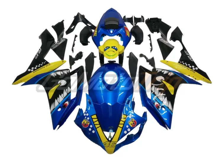 2007 2008 Yamaha Yzf R1 Rossi Shark Fairing Gs
