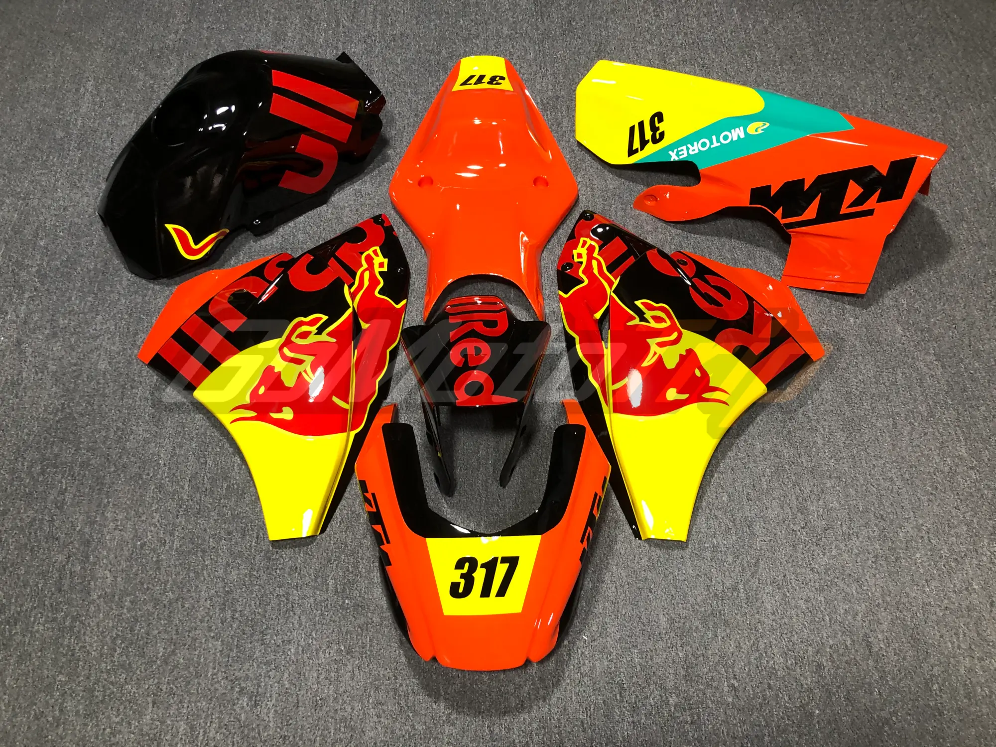 Ktm Rc390 2015 2021 Red Bull Race Fairing2 1 - Gomototrip KTM RC390 2015-2021 Red Bull Race Fairing2 1