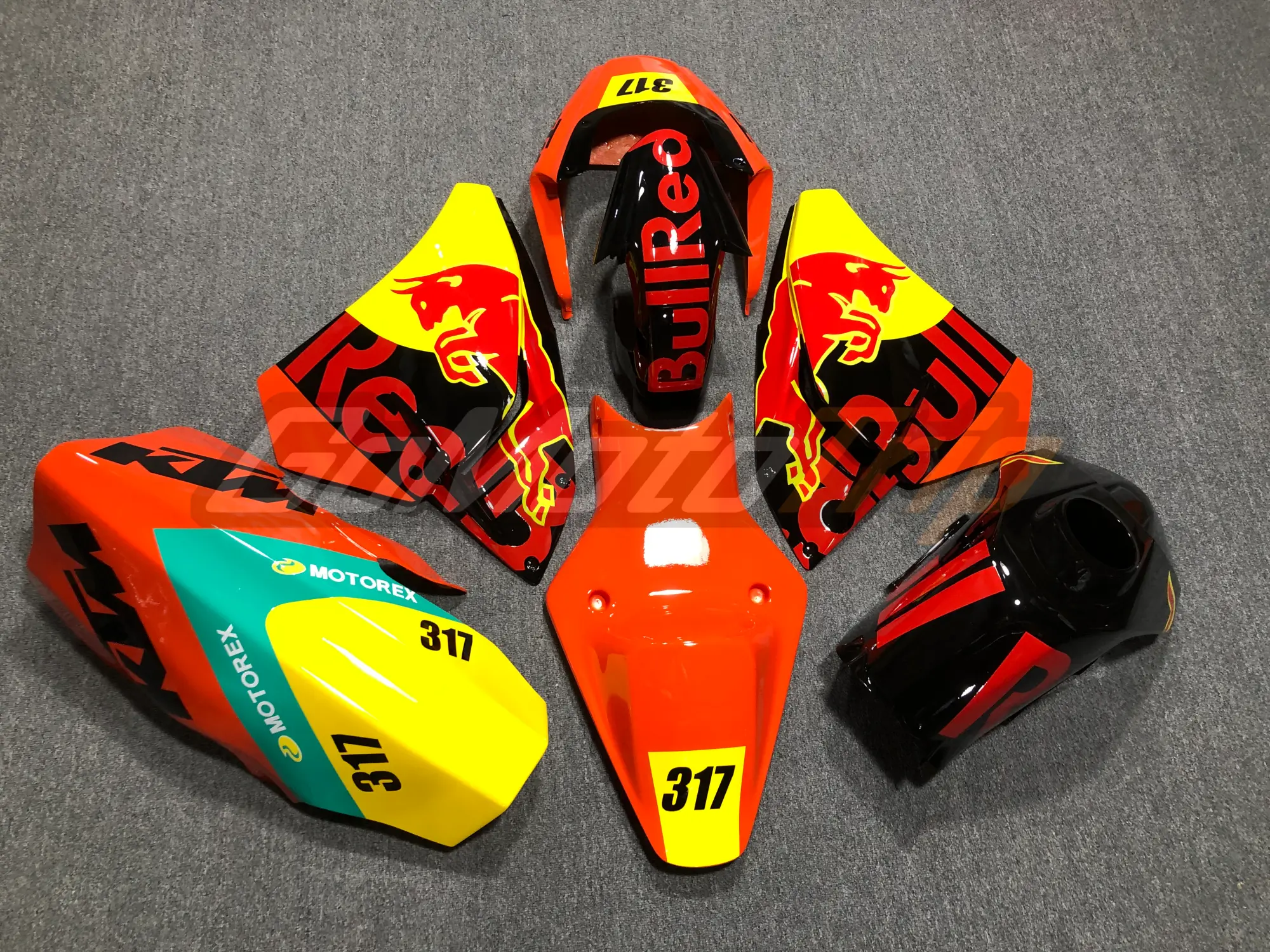 Ktm Rc390 2015 2021 Red Bull Race Fairing2 4 - Gomototrip KTM RC390 2015-2021 Red Bull Race Fairing2 4