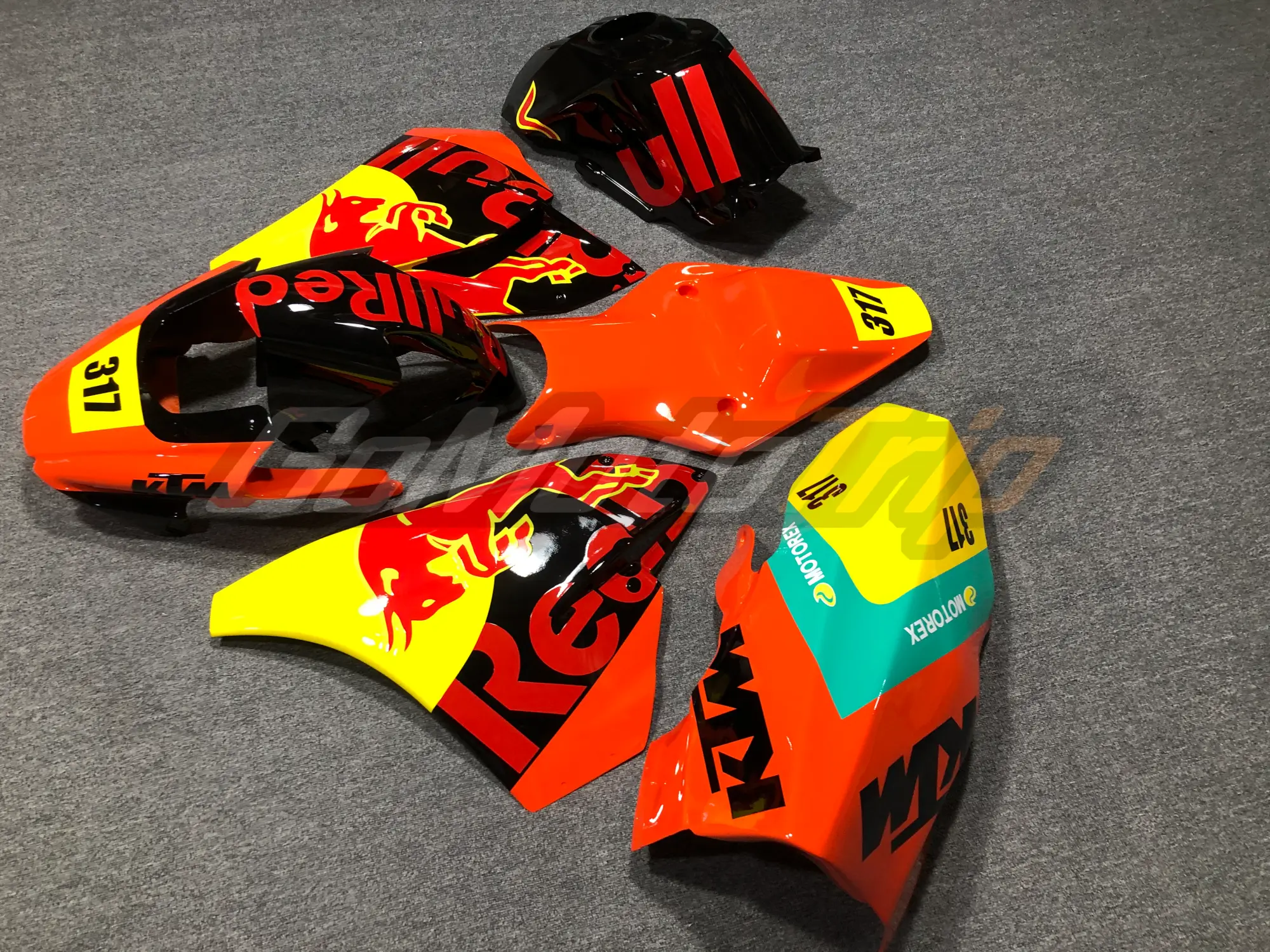 Ktm Rc390 2015 2021 Red Bull Race Fairing2 5 - Gomototrip KTM RC390 2015-2021 Red Bull Race Fairing2 5