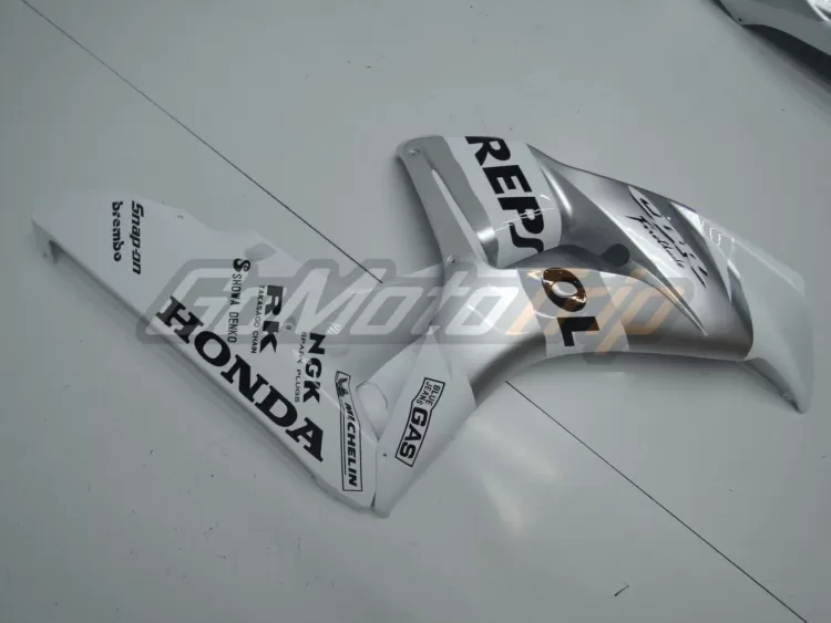 2006 2007 Honda Cbr1000rr Silver White Repsol Race Fairing 4