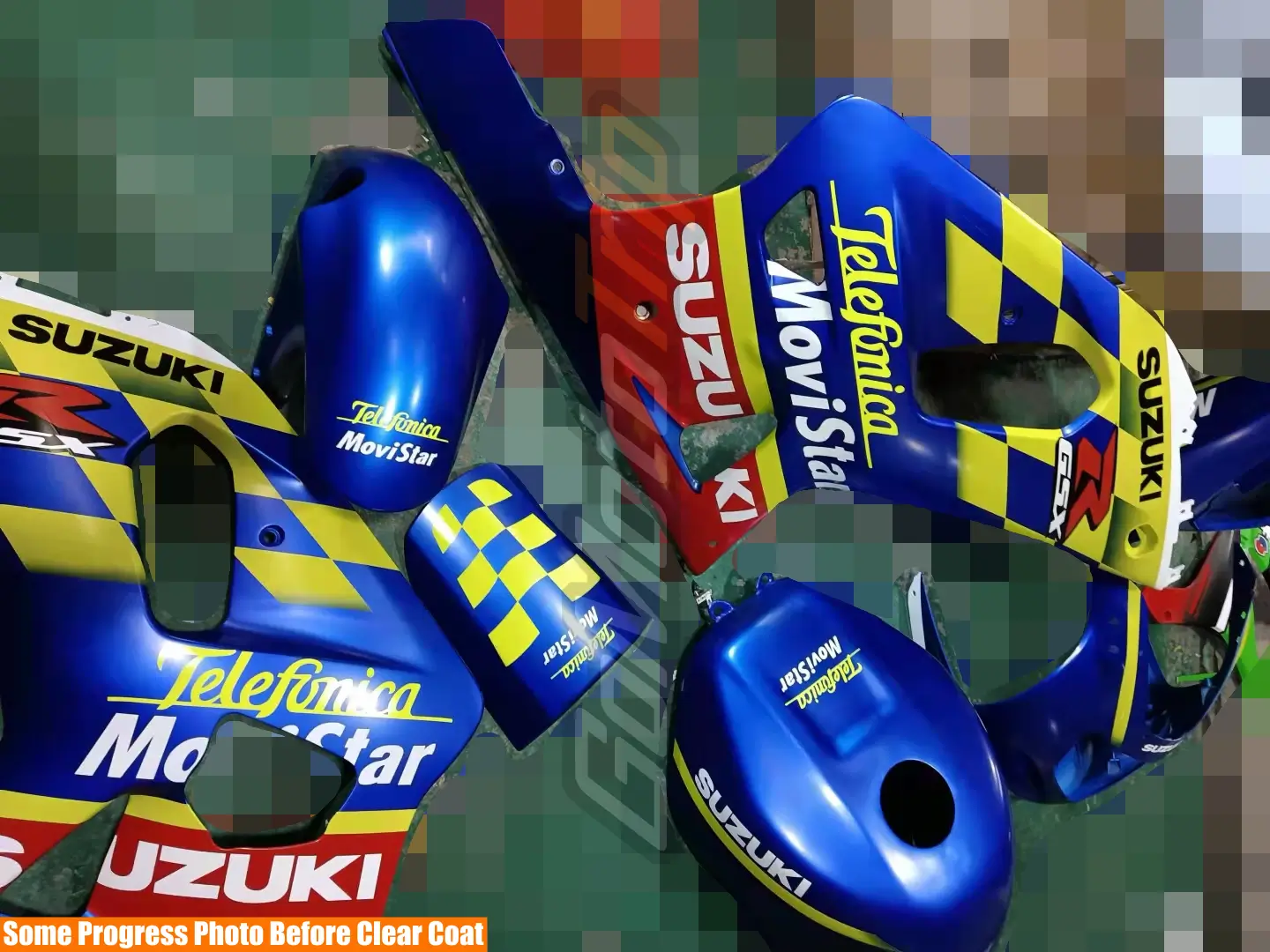 Best 2002 Suzuki GSX R600 Telefonica Movistar Fairing GoMotoTrip