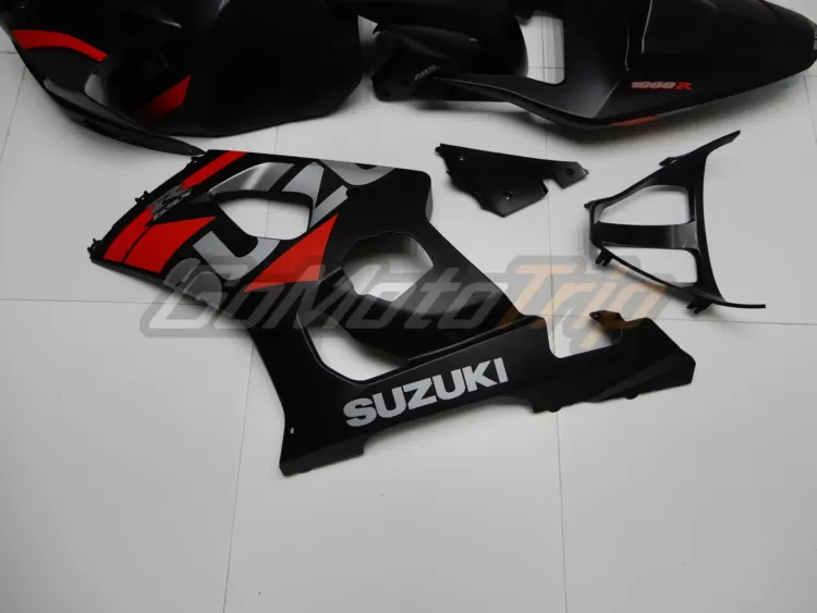 2003 2004 Suzuki Gsx R1000 Metallic Matte Black Fairings 10