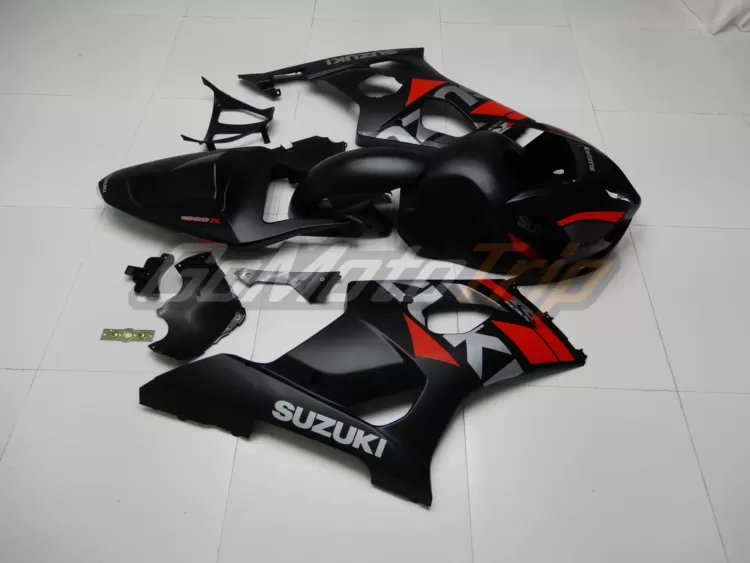 2003 2004 Suzuki Gsx R1000 Metallic Matte Black Fairings 5