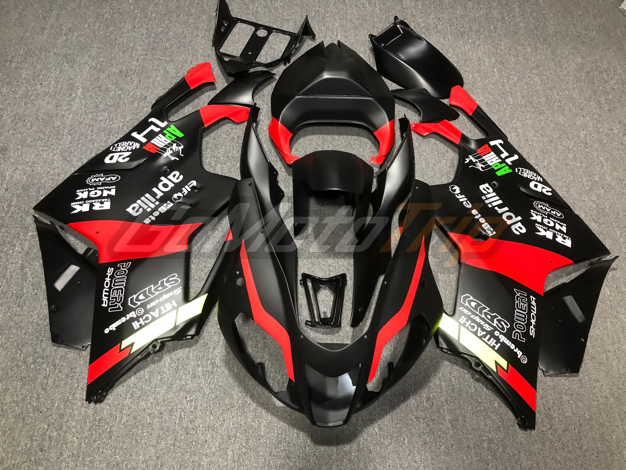 Best  Aprilia RSV  R Factory Black Red Fairing