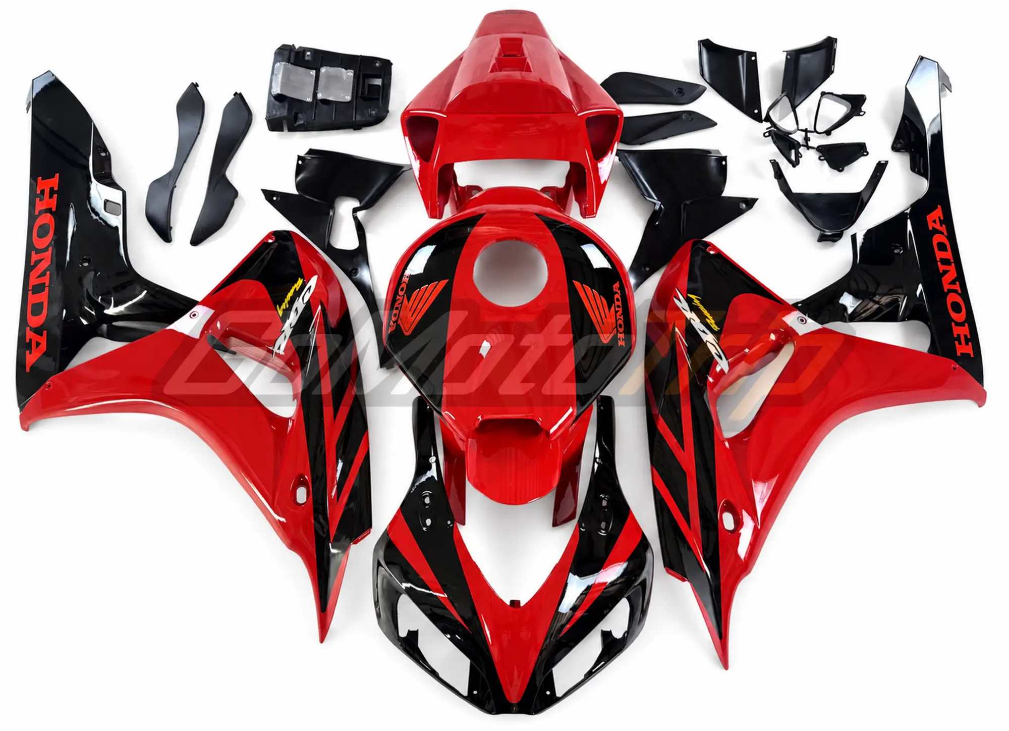 2006-2007 Honda CBR1000RR Black Red Fairing2 1