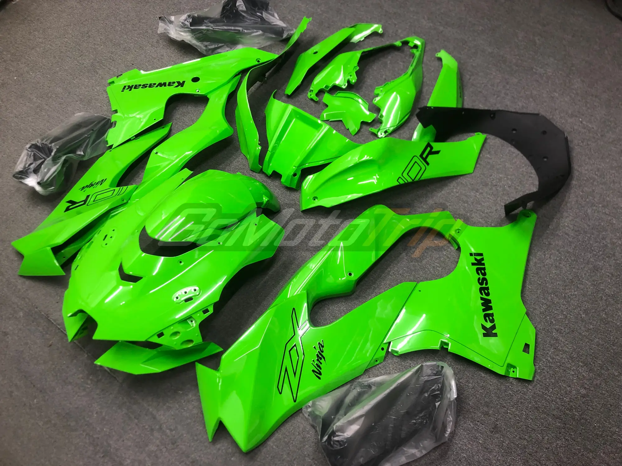 2021 2025 Kawasaki Ninja Zx 10R Lime Green Fairing 13 - Gomototrip 2021-2025 Kawasaki Ninja ZX-10R Lime Green Fairing 13