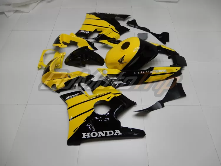 1991 1994 Honda Cbr600f2 Black Yellow Fairing 4