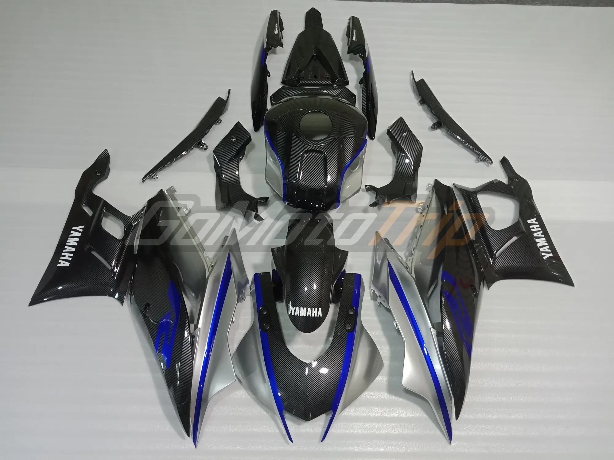 2019 2023 Yamaha Yzf R3 R25 Carbon Silver Fairing 3