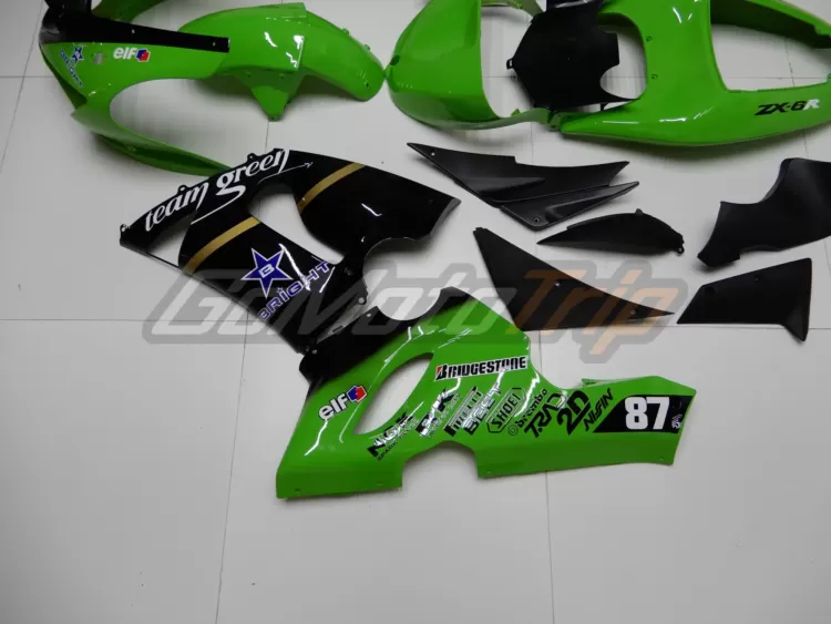 2005 2006 Kawasaki Ninja Zx 6r Team Green Fairing 11