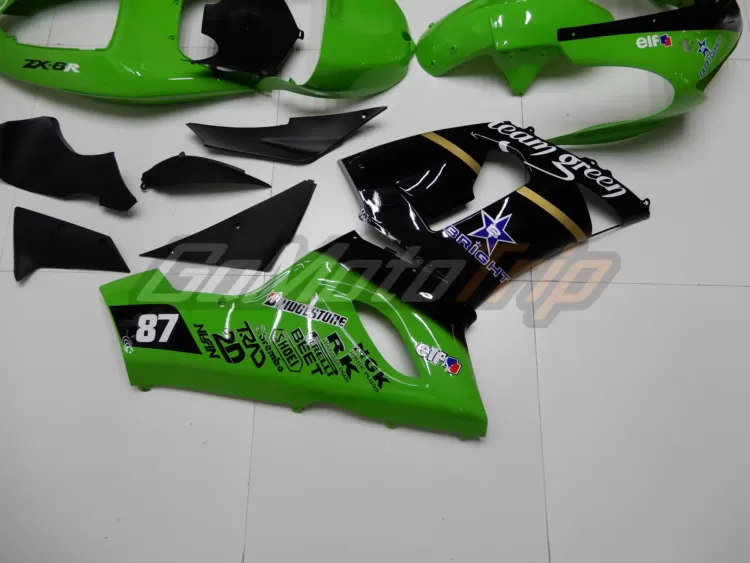 2005 2006 Kawasaki Ninja Zx 6r Team Green Fairing 12