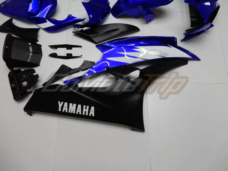 2006 2007 Yamaha Yzf R6 Blue Black Fairing 10