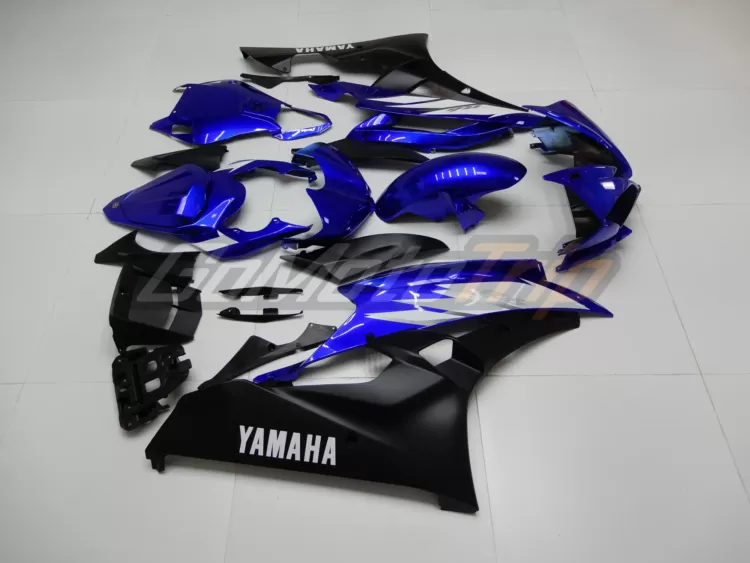 2006 2007 Yamaha Yzf R6 Blue Black Fairing 4