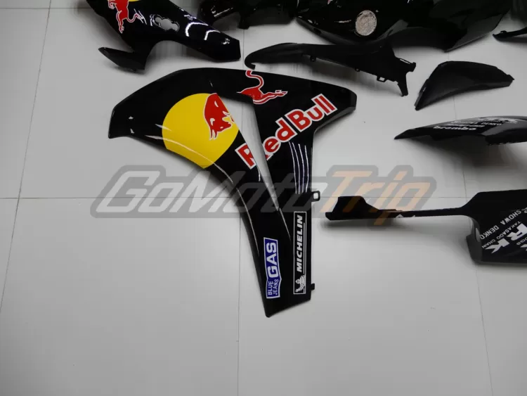 2008 2011 Honda Cbr1000rr Black Red Bull Fairing 10