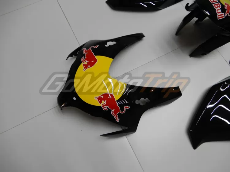 2008 2011 Honda Cbr1000rr Black Red Bull Fairing 7