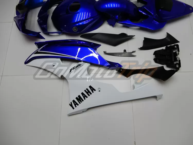 2008 2016 Yamaha Yzf R6 Blue White Fairing 12