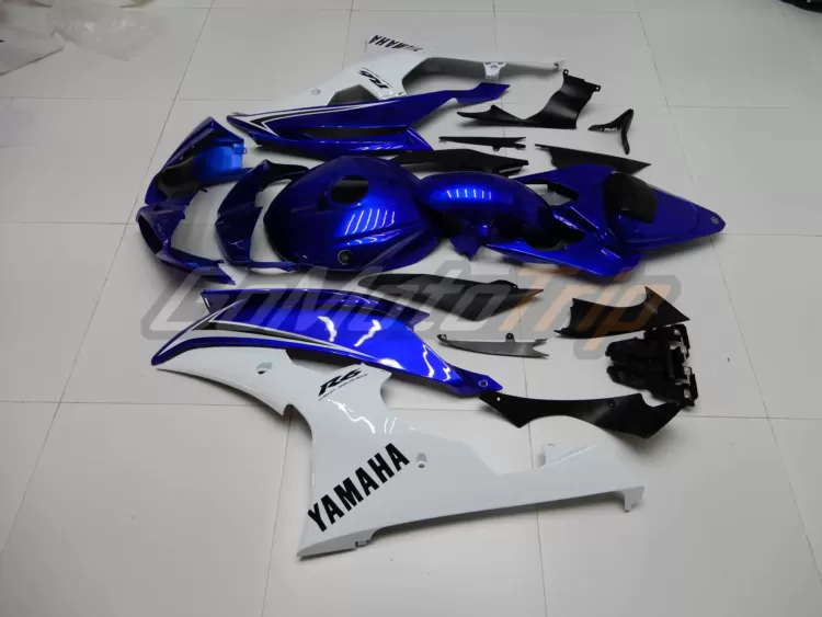 2008 2016 Yamaha Yzf R6 Blue White Fairing 4