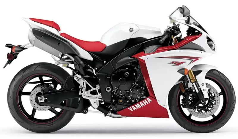 2009 2011 Yamaha Yzf R1 Pearl White Red