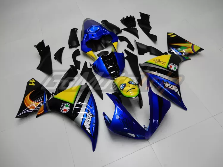 2009 2011 Yamaha Yzf R1 Rossi Shark Fairing 3