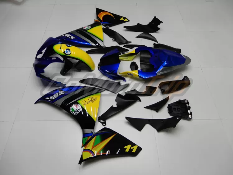 2009 2011 Yamaha Yzf R1 Rossi Shark Fairing 4