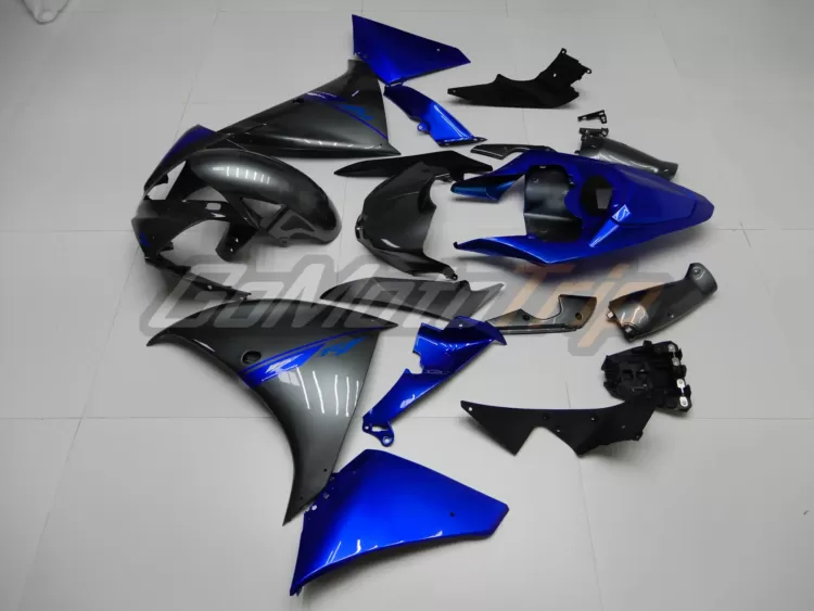 2012 2014 Yamaha Yzf R1 Blue Gray Fairing 4