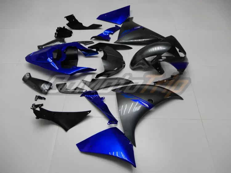 2012 2014 Yamaha Yzf R1 Blue Gray Fairing 5