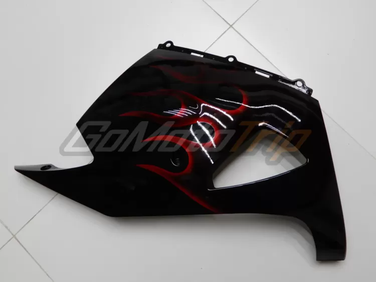 2012 2023 Kawasaki Ninja Zx 14r Black Red Flame Fairing 17
