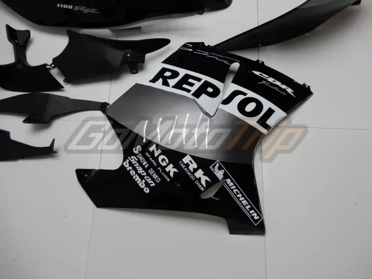 Cbr1100xx Blackbird Black Gray Repsol Fairing 12