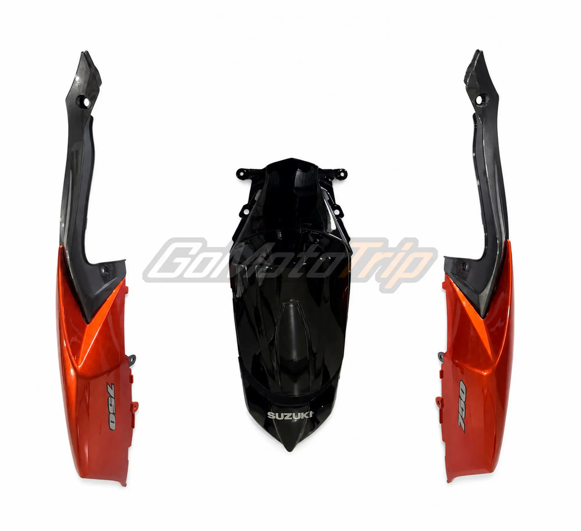 2008 2010 Suzuki K8 Black Orange Fairing 14 - Gomototrip 2008-2010 Suzuki K8 Black Orange Fairing 14