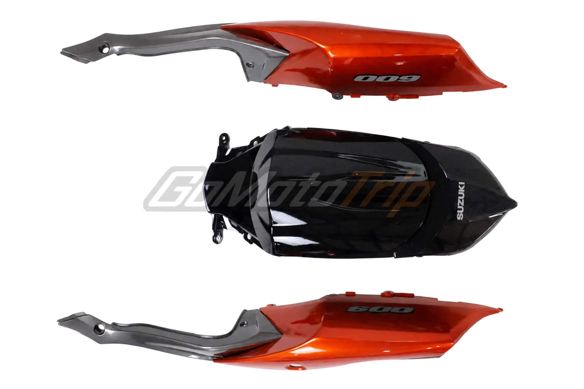 2008 2010 Suzuki K8 Black Orange Fairing 5 - Gomototrip 2008-2010 Suzuki K8 Black Orange Fairing 5