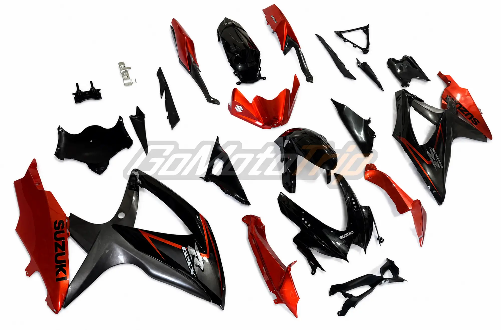 2008 2010 Suzuki K8 Black Orange Fairing 8 - Gomototrip 2008-2010 Suzuki K8 Black Orange Fairing 8