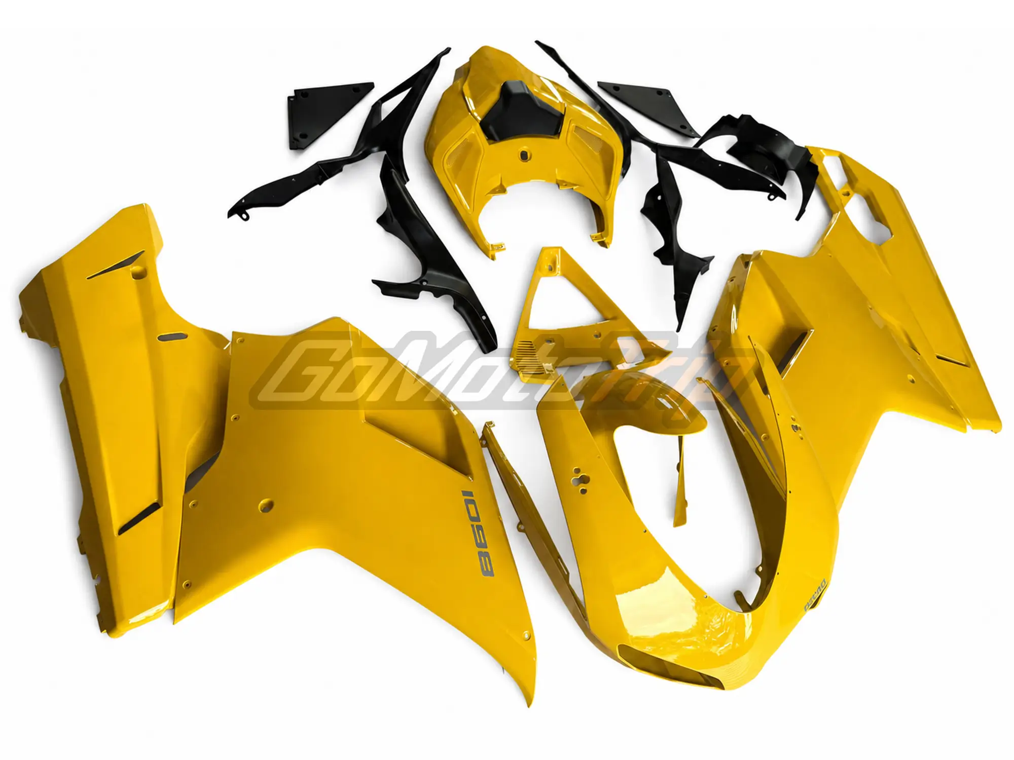 Ducati 1098 Yellow Fairing Kit 3 - Gomototrip Ducati 1098 Yellow Fairing Kit 3
