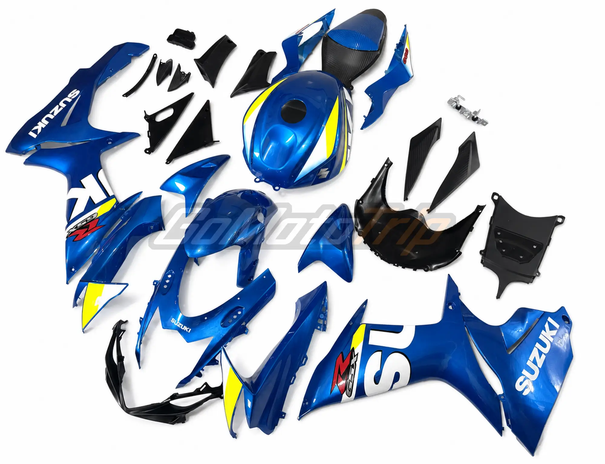 2015 Suzuki Gsx R600 Blue Fairing Kit 2 - Gomototrip 2015 Suzuki GSX-R600 Blue Fairing Kit 2