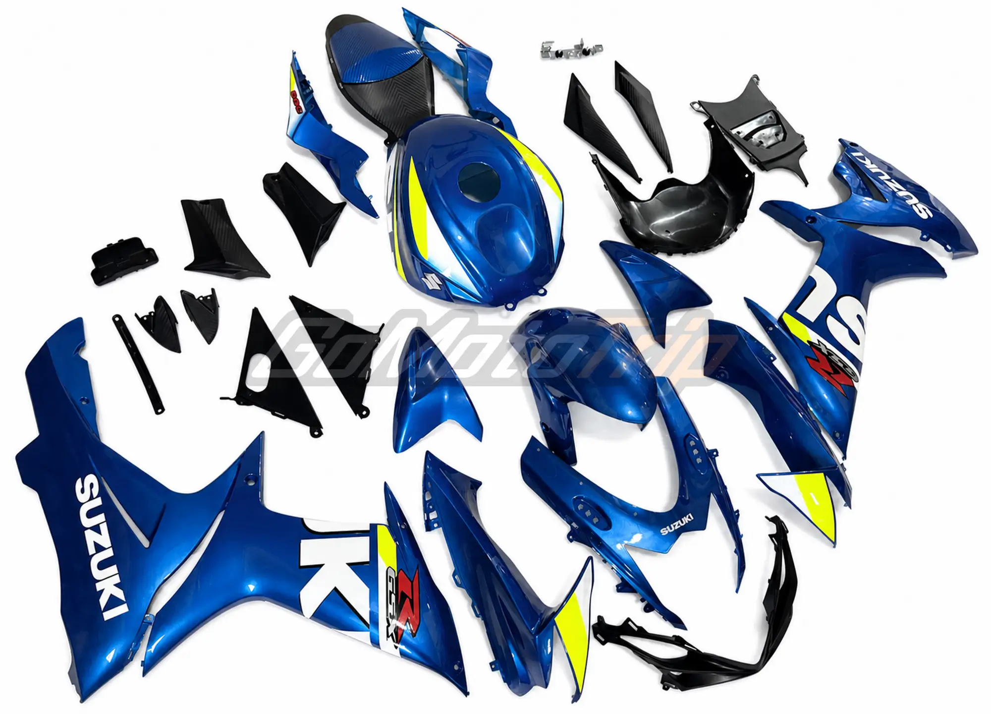 2015 Suzuki Gsx R600 Blue Fairing Kit 3 - Gomototrip 2015 Suzuki GSX-R600 Blue Fairing Kit 3
